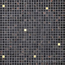 4mm Interior Decoration Glass/Gold Mosaic Wall Tile, Glass Mosaic